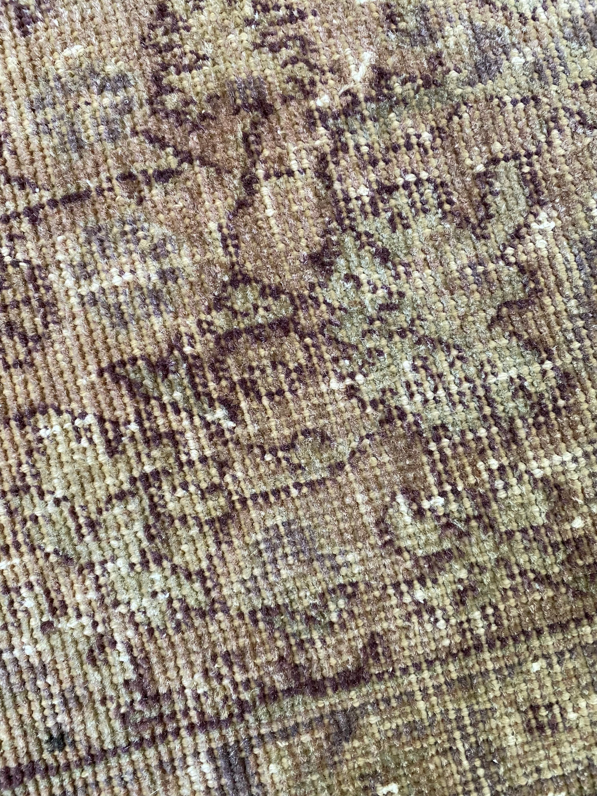 Vintage Turkish Wool Area Rug 8’x10’6" – Hand-Knotted Clay Floral Rug | Monica