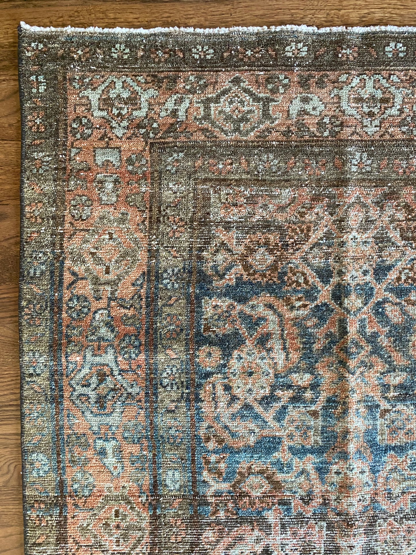 Antique Malayer Wool Runner 3’1"x12’4" – Hand-Knotted Long Statement Runner | Nicole