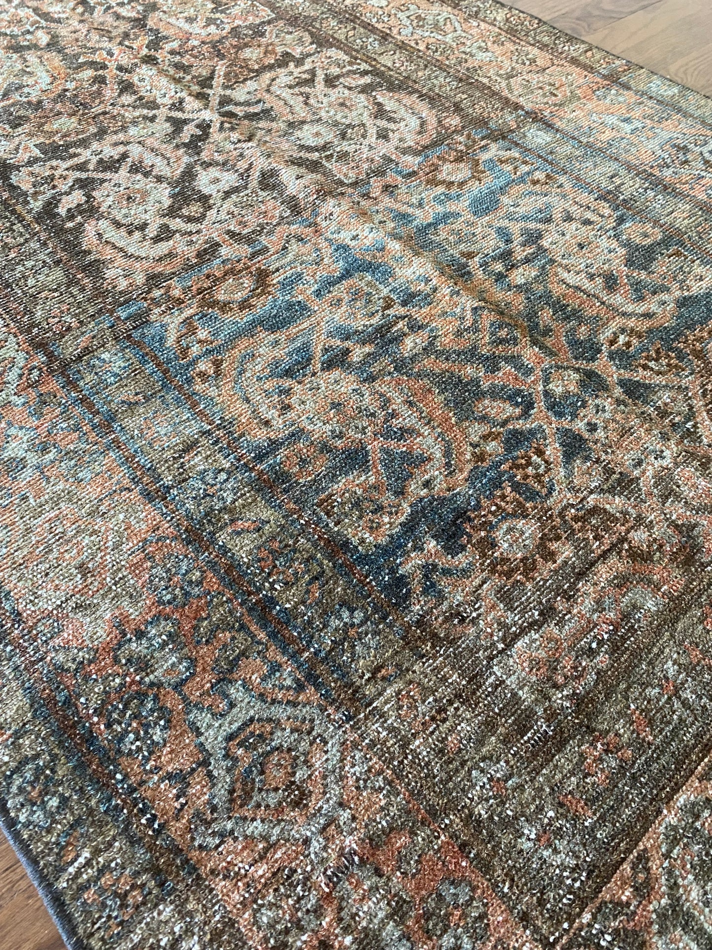 Antique Malayer Wool Runner 3’1"x12’4" – Hand-Knotted Long Statement Runner | Nicole