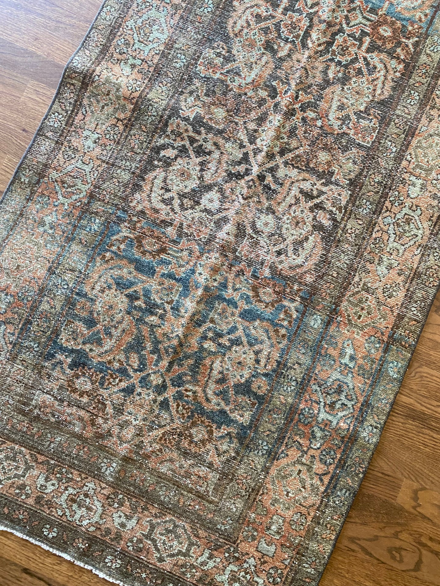 Antique Malayer Wool Runner 3’1"x12’4" – Hand-Knotted Long Statement Runner | Nicole