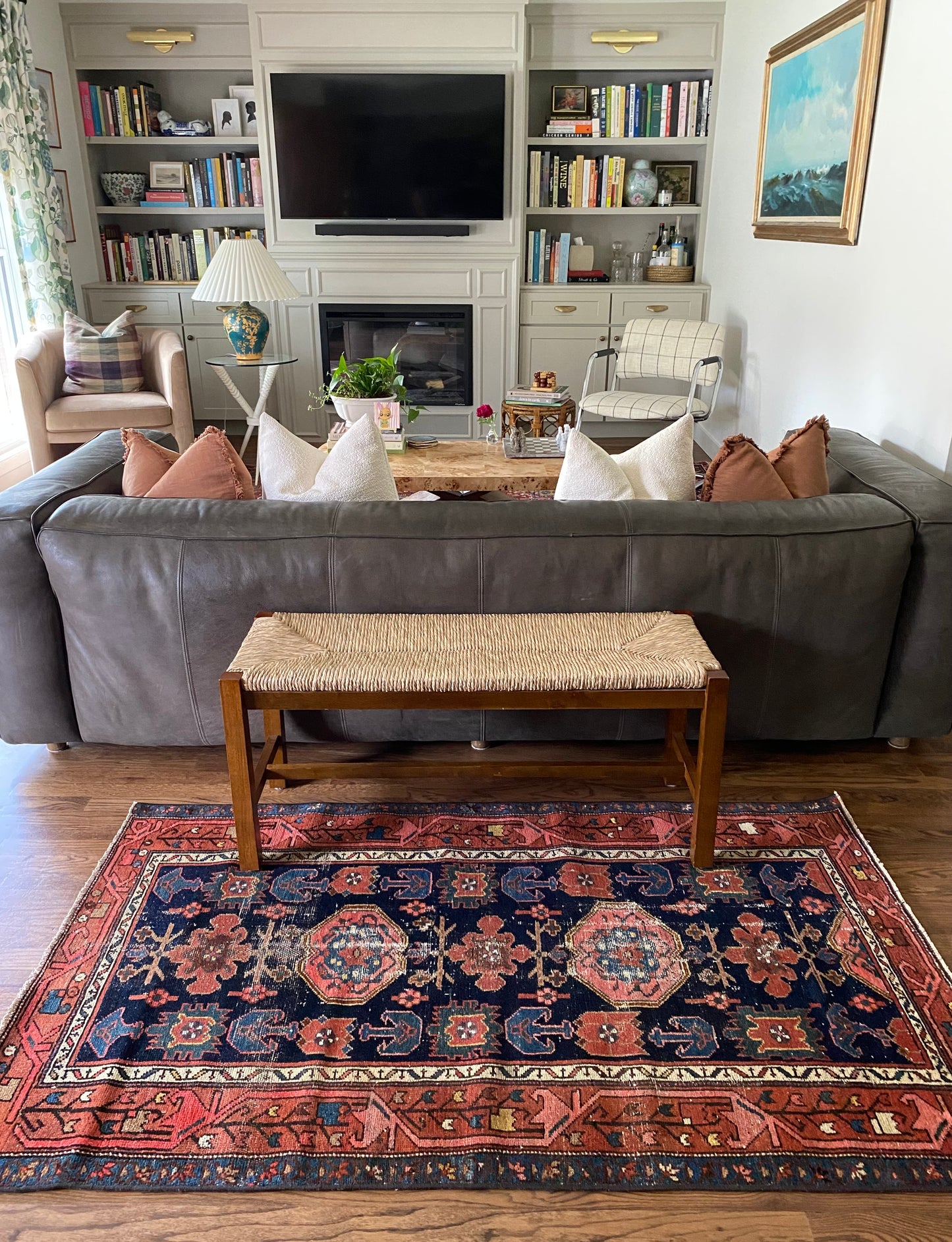 Antique Persian Rug 3’2.5” x 5’6.5” – Hand-Knotted Colorful Scatter Rug | Dakota