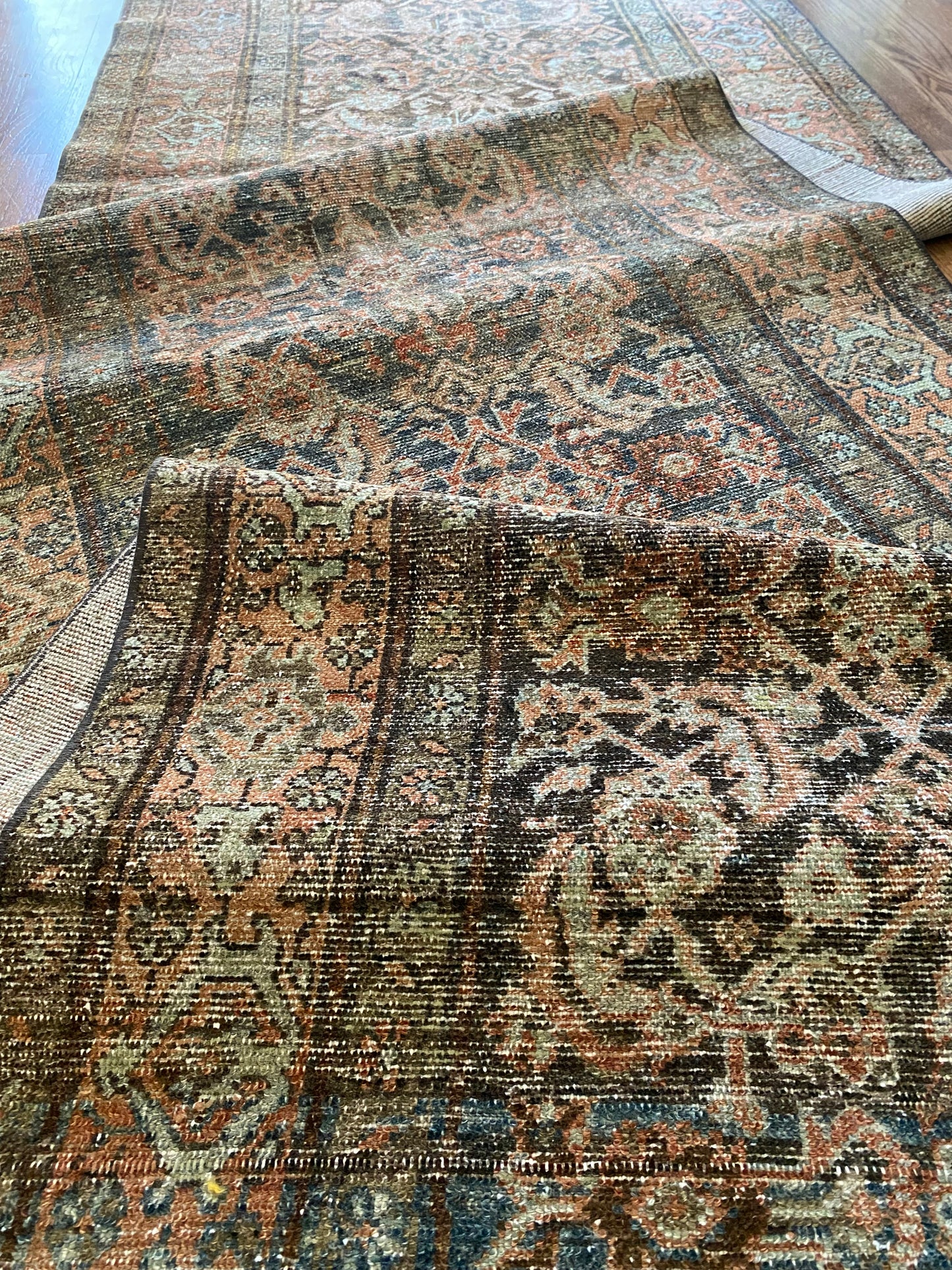 Antique Malayer Wool Runner 3’1"x12’4" – Hand-Knotted Long Statement Runner | Nicole