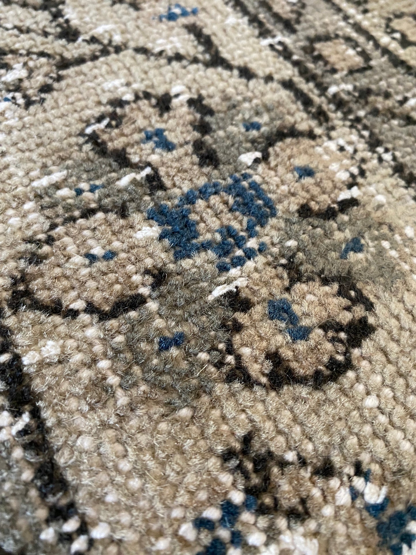 Vintage Turkish Wool Area Rug 7’11’x10’8" – Hand-Knotted Neutral Rug | Collins