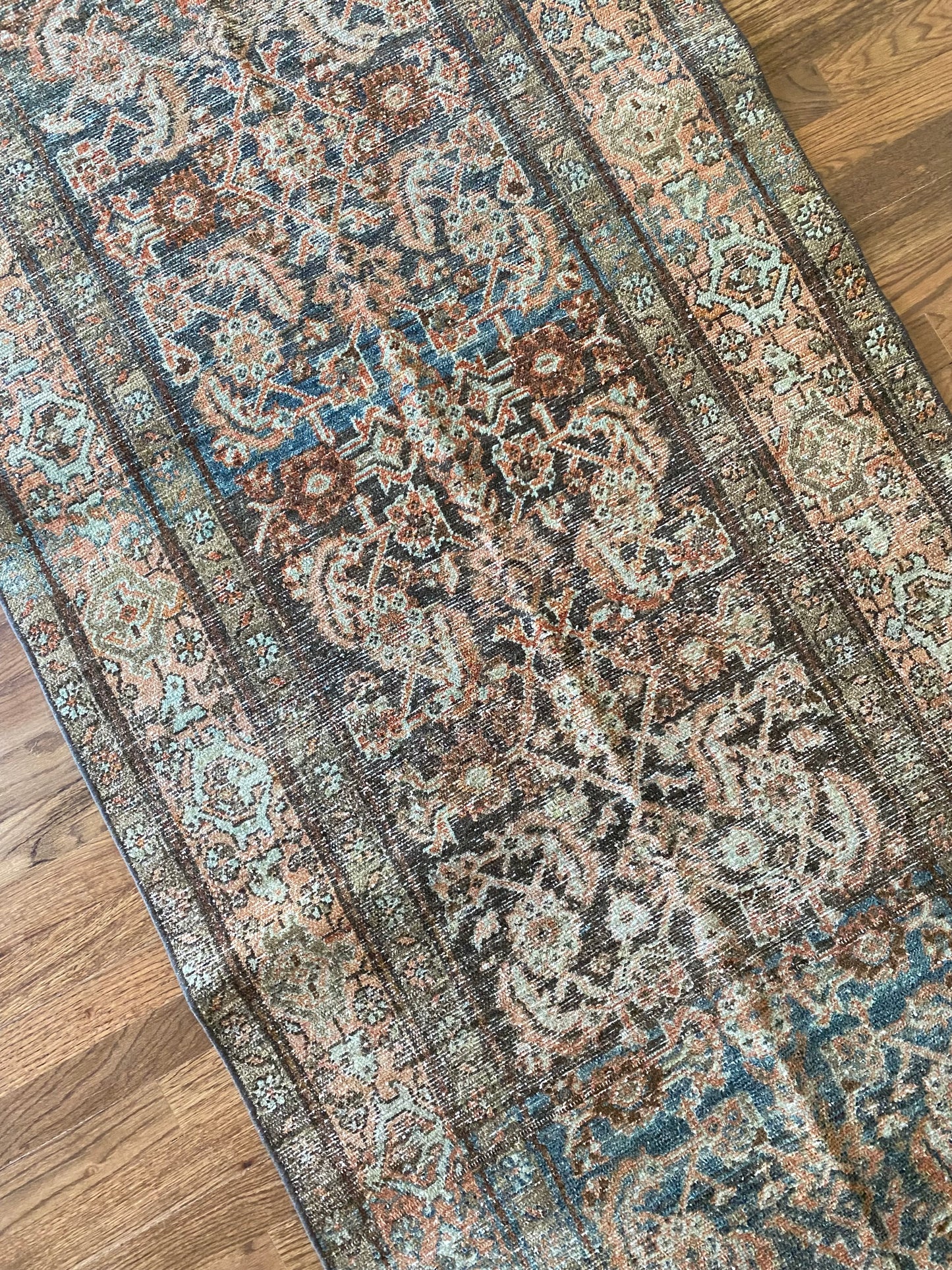 Antique Malayer Wool Runner 3’1"x12’4" – Hand-Knotted Long Statement Runner | Nicole