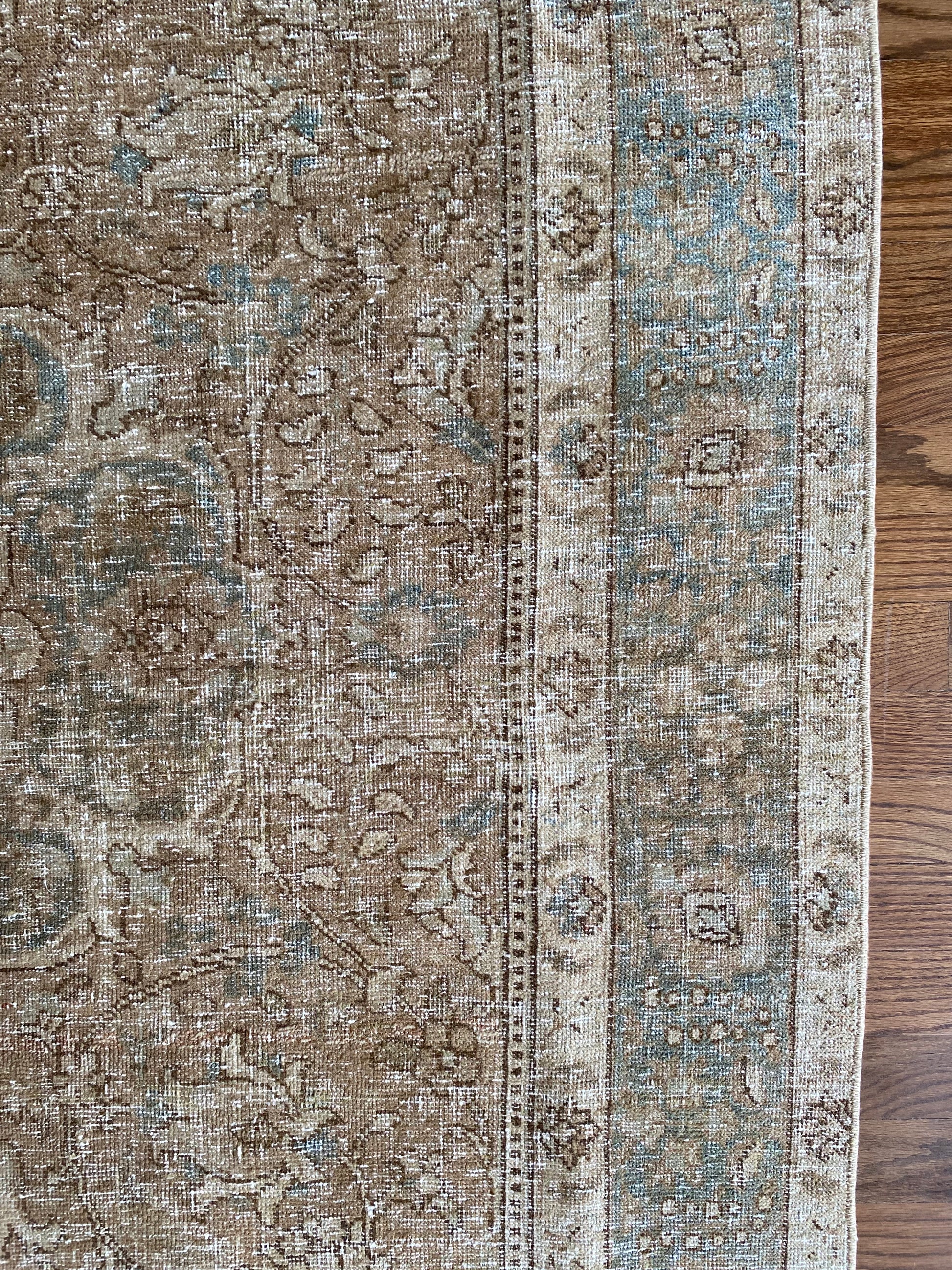 One of a kind Persian rug natural light view