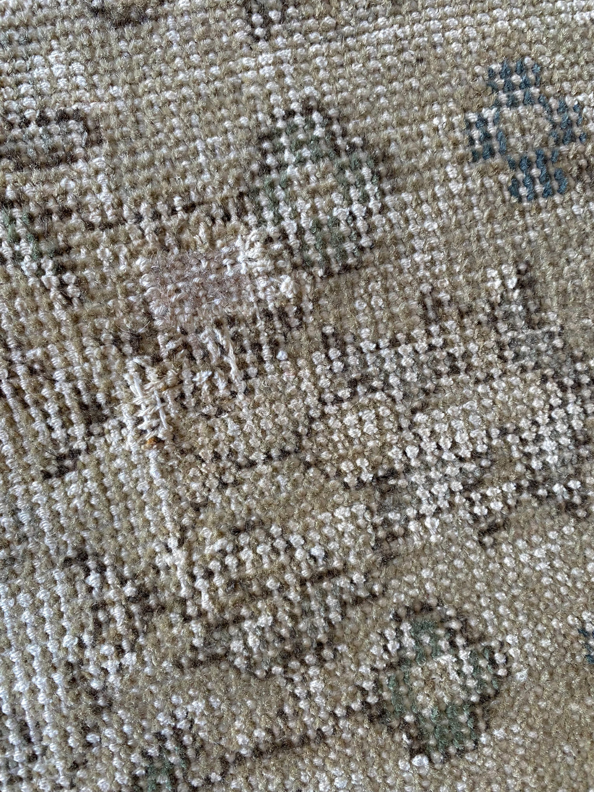 Vintage Turkish Wool Runner 3’1”x7’3” – Hand-Knotted Neutral Short Runner | Molly