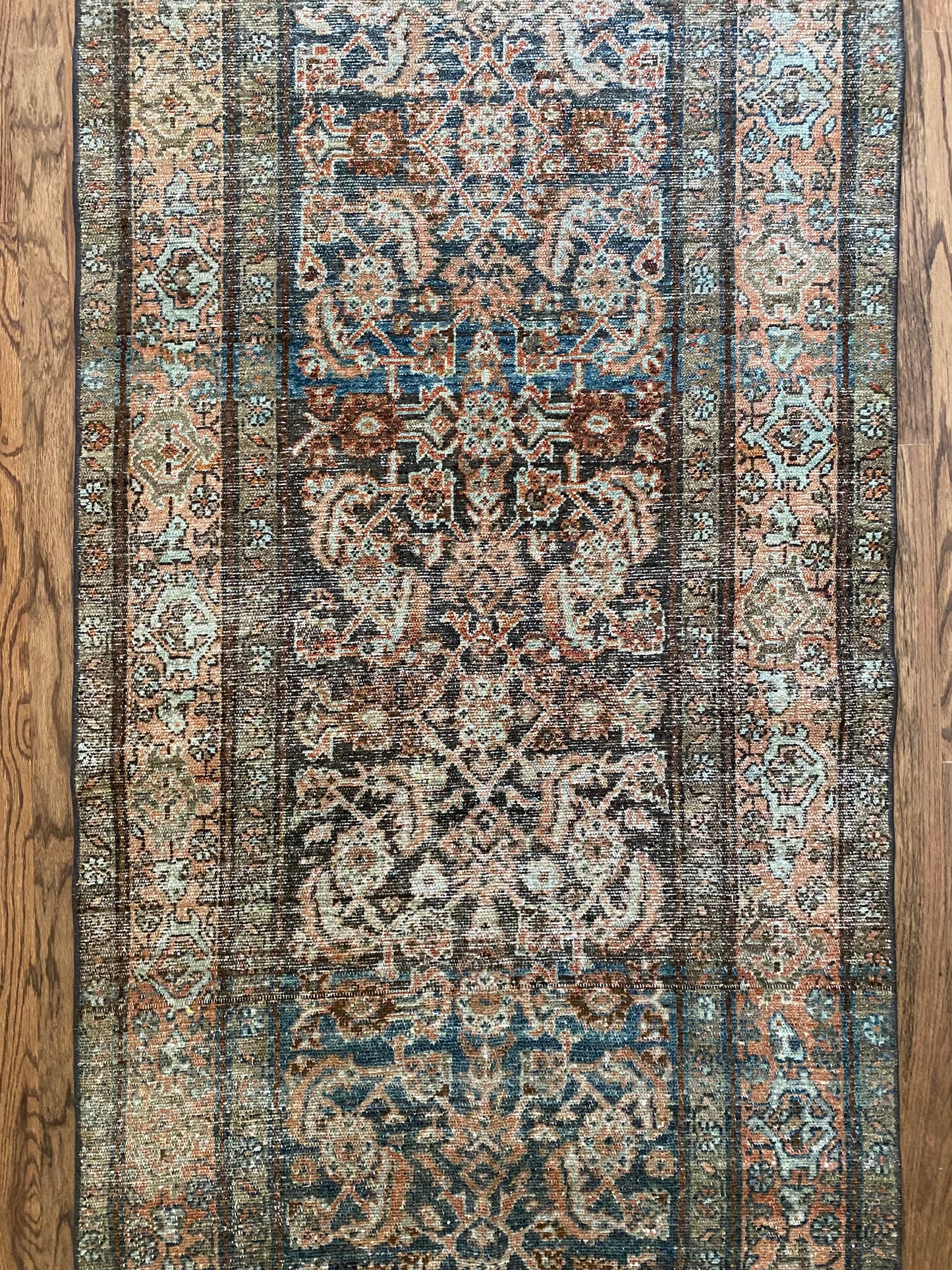 Antique Malayer Wool Runner 3’1"x12’4" – Hand-Knotted Long Statement Runner | Nicole