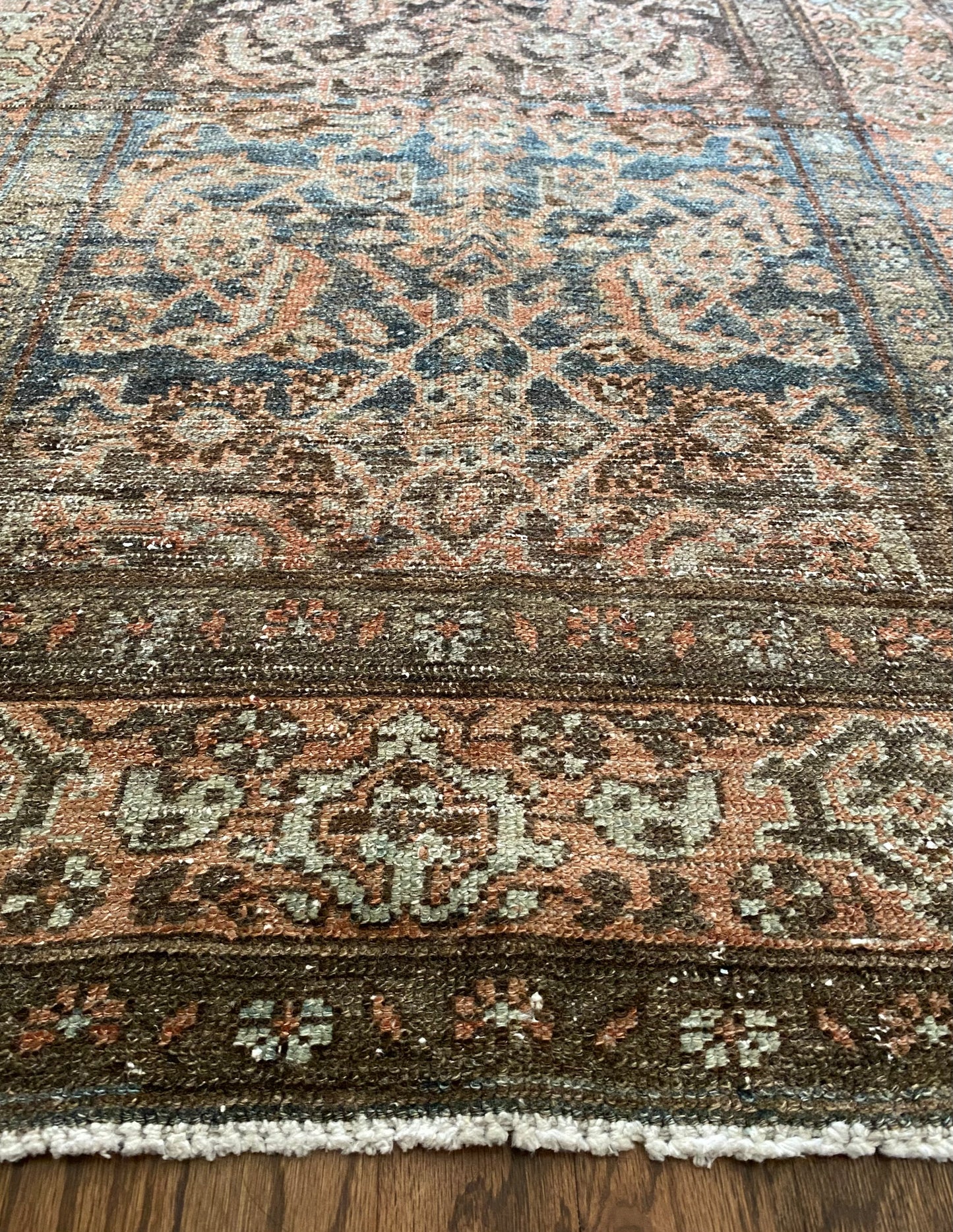 Antique Malayer Wool Runner 3’1"x12’4" – Hand-Knotted Long Statement Runner | Nicole